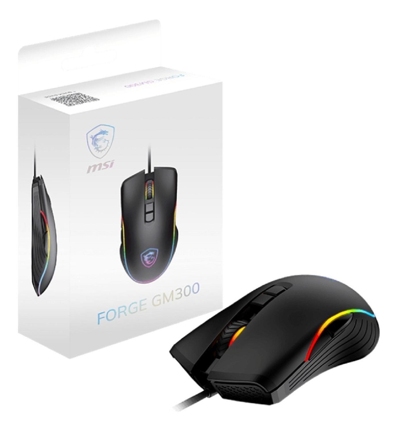 Mouse Gamer Msi Forge Gm300, Led Rgb - 5 Botones - 7200 Dpi-1