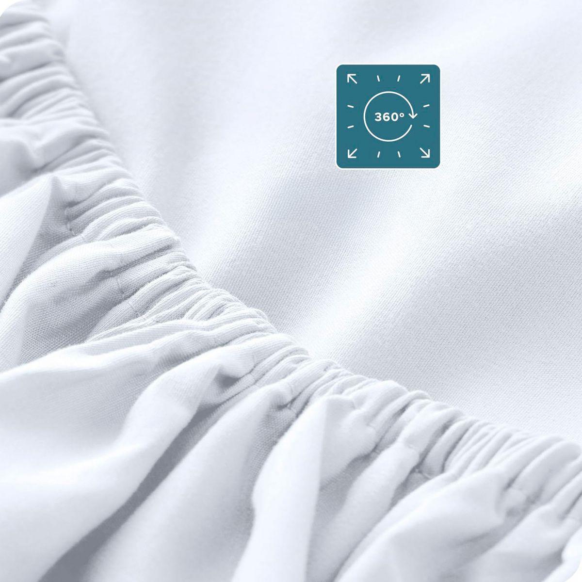 Juego de Sábanas King | 800 Hilos Lisas Confort Blanco-3