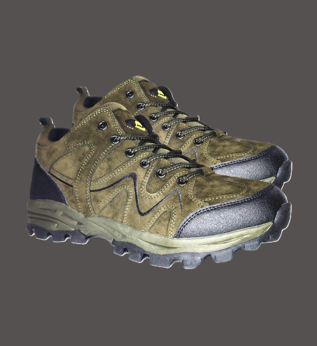 Botines De Hombre Estilo Trekking Comodos Verde Militar - 7064-2