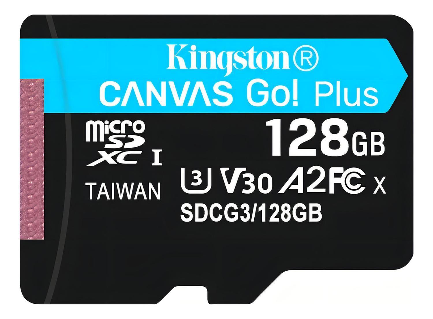 Microsd Kingston 128gb Canvas Go! Plus Uhs-i A2 V30 U3 C10-3