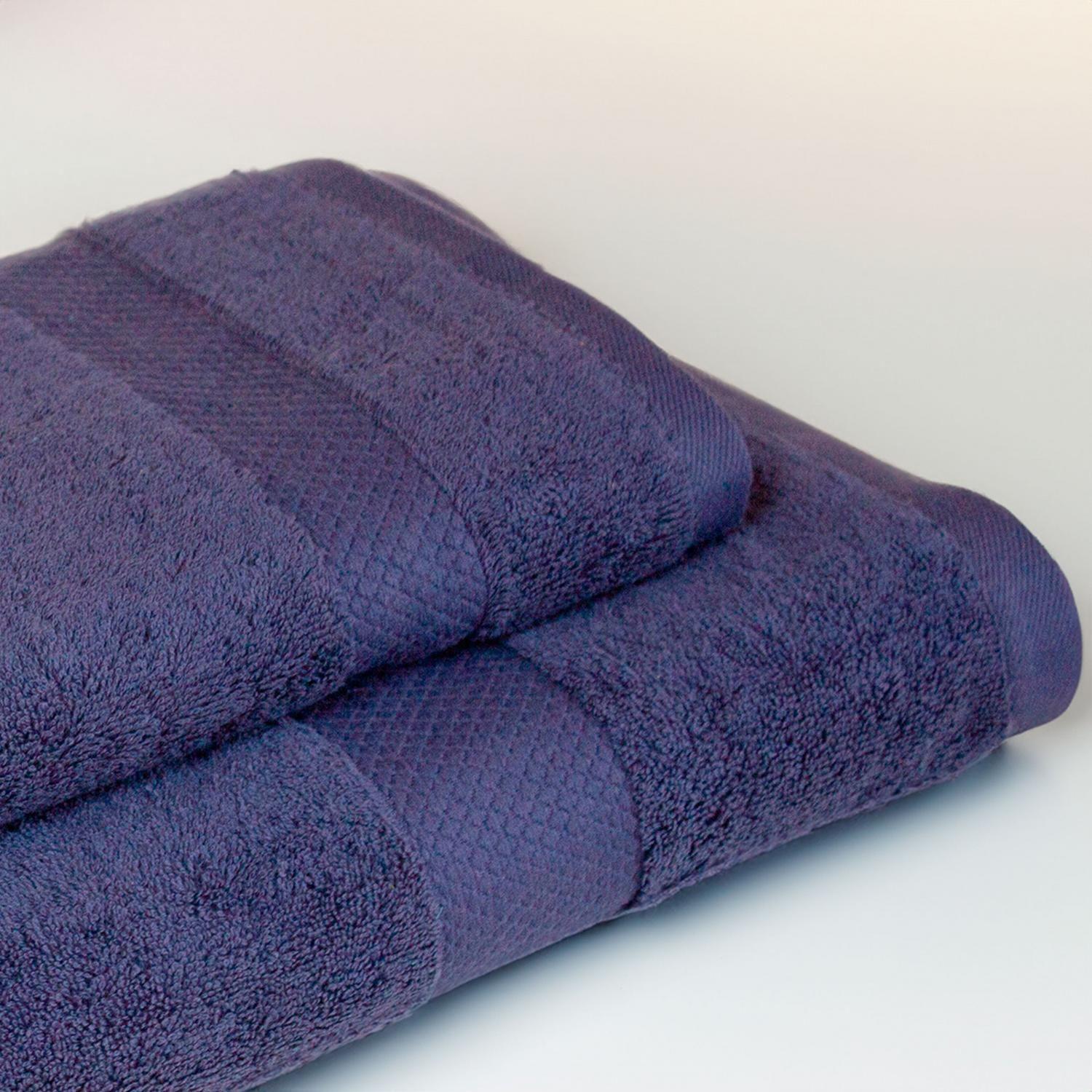 Set de Toallas Calidad Premium 100% Algodón 1070 Gr Azul-2