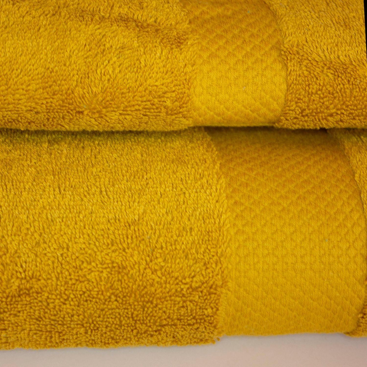 Set de Toallas Calidad Premium 100% Algodón 1070 Gr Amarillo-4