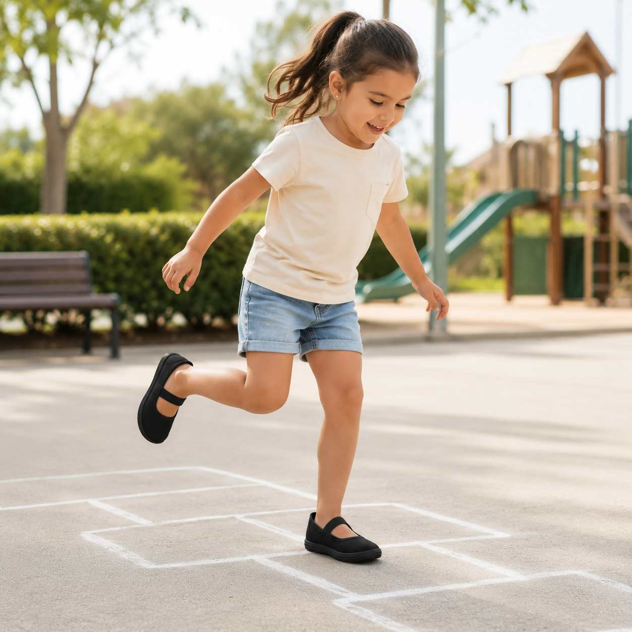 Balerina Infantil de Lona Multiuso para Cueca, Colegio y Uso Diario 7018-3