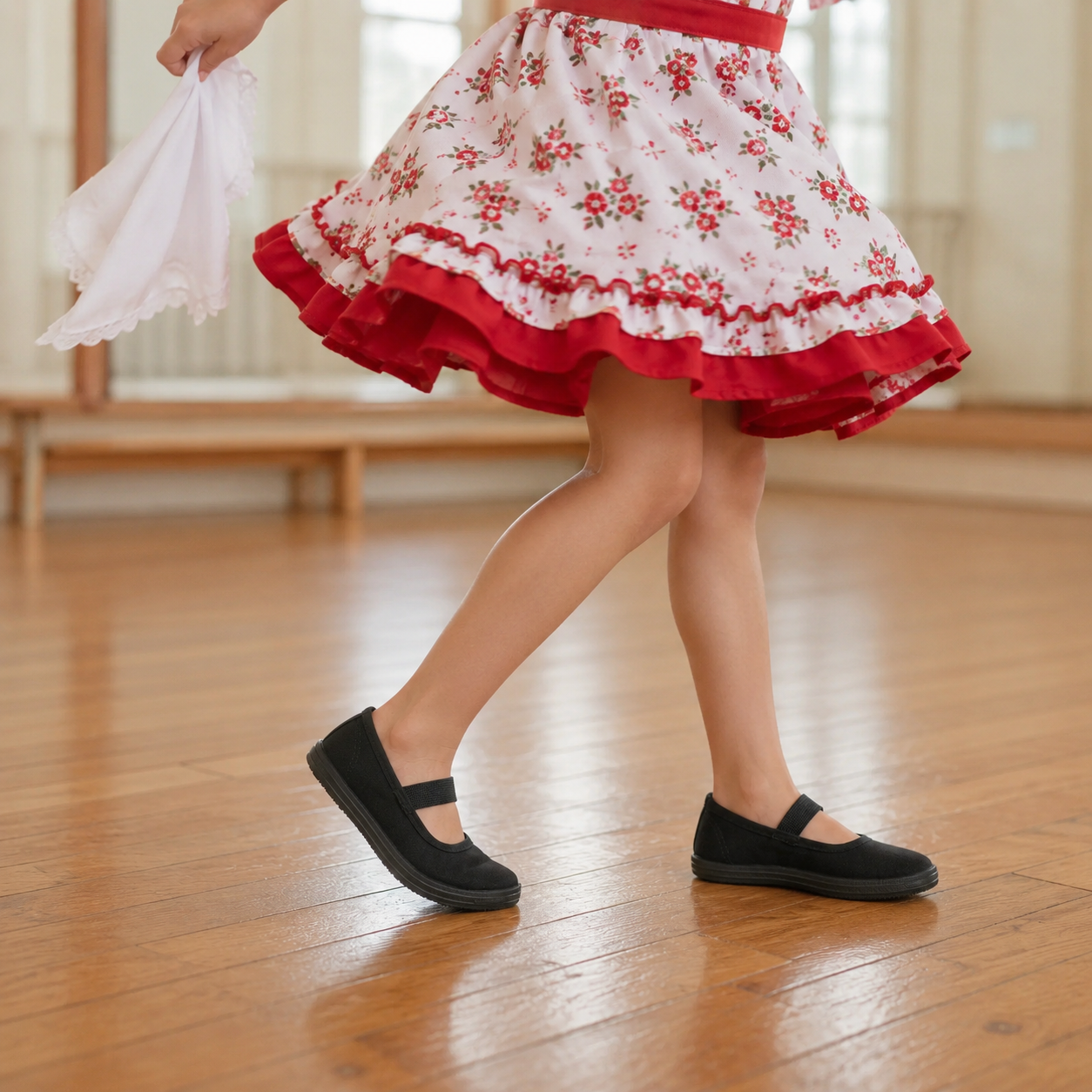 Balerina Infantil de Lona Multiuso para Cueca, Colegio y Uso Diario 7018-4
