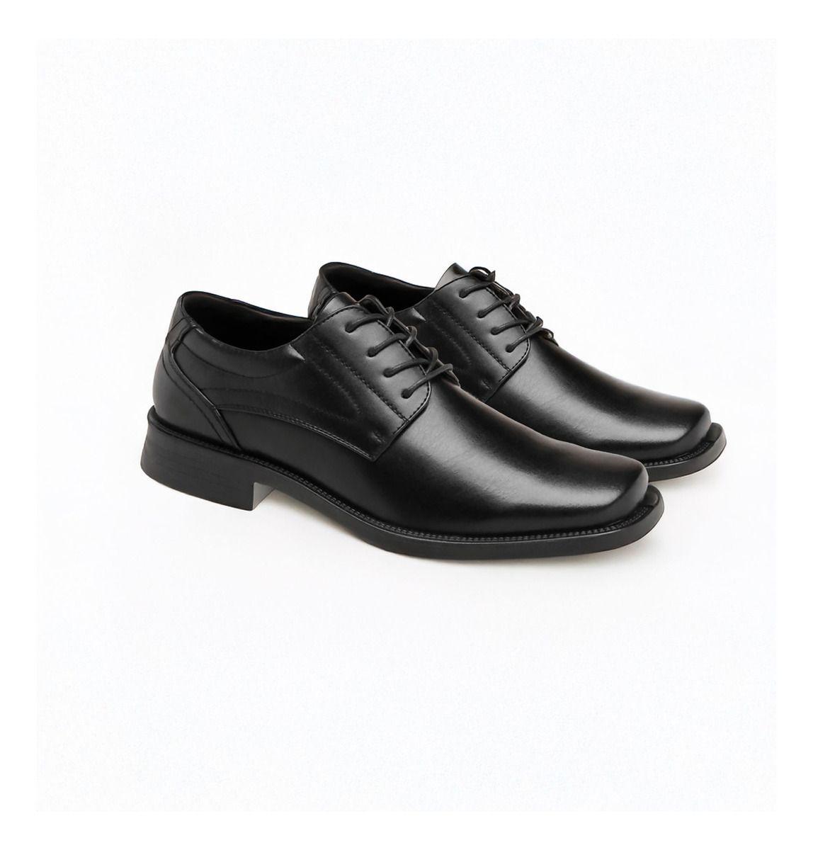 Zapato Vestir Hombre | Negro Clásico con Cordones - 7720-2