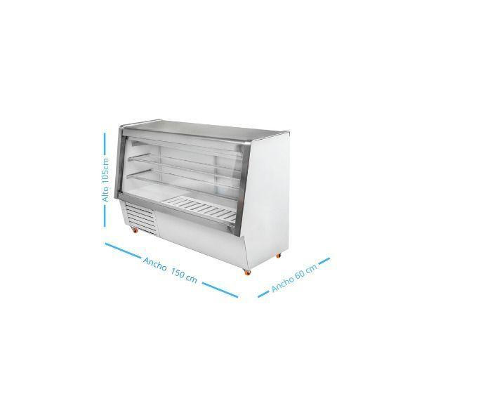 Vitrina Refrigerada Meson 1mt 50cms Frio Estatico-5