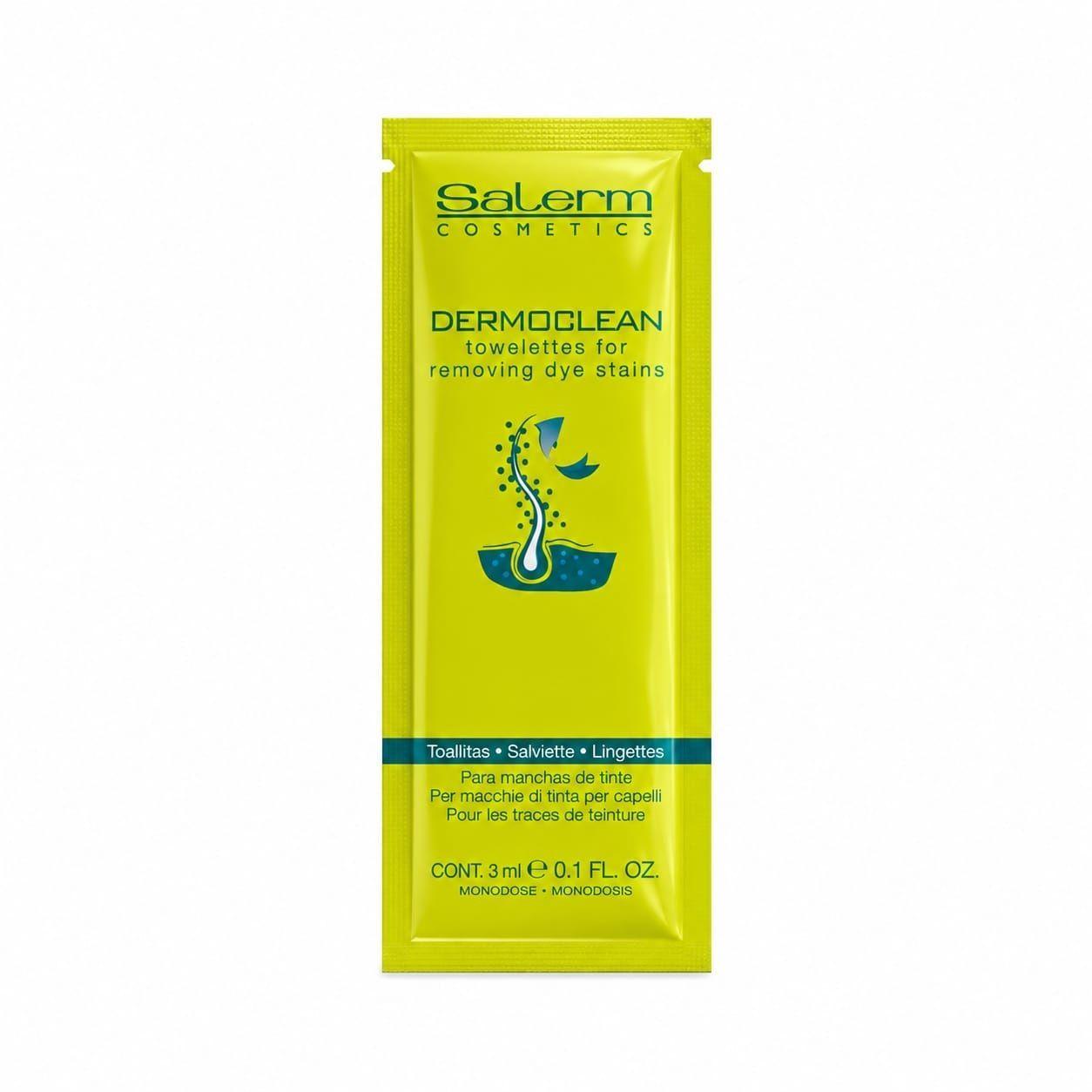 SALERM Caja 24 Sachet Toallitas Dermoclean Quitamanchas Tintura-4