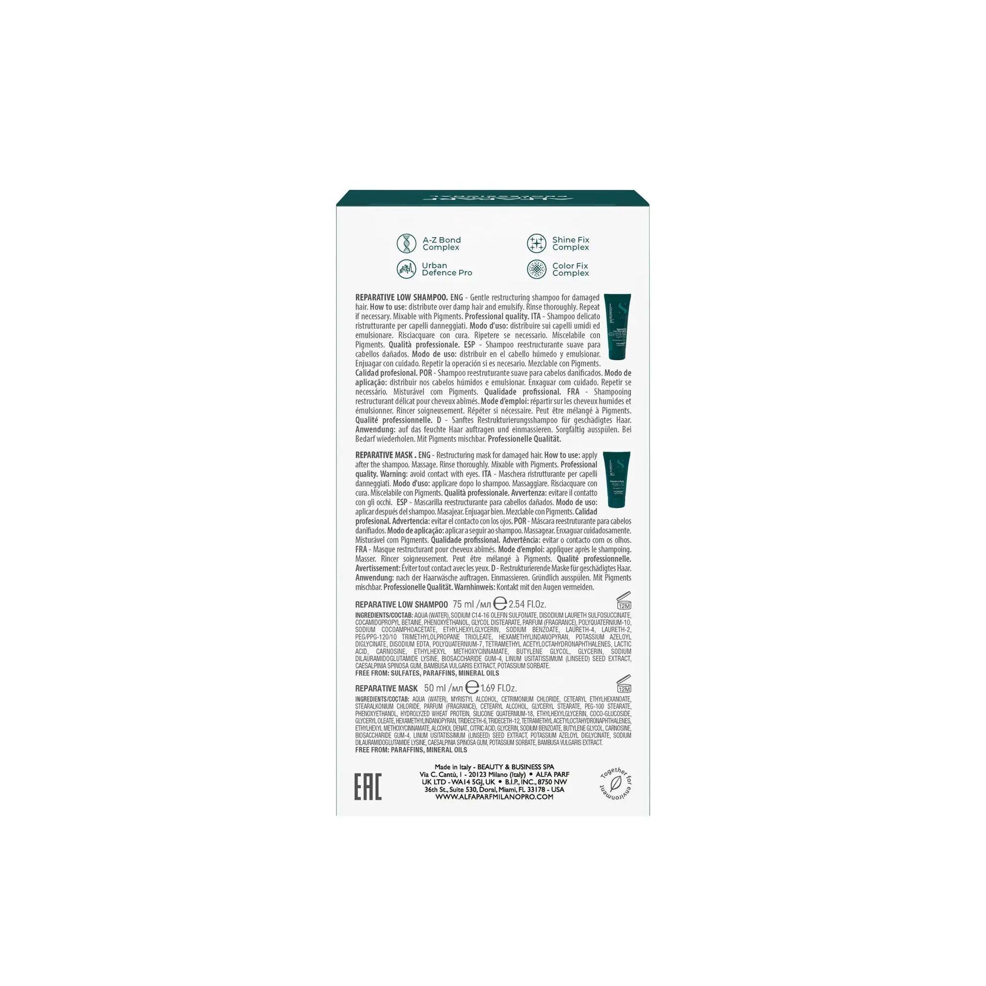 ALFAPARF Kit Mini Reconstrucción Semi di Lino-4