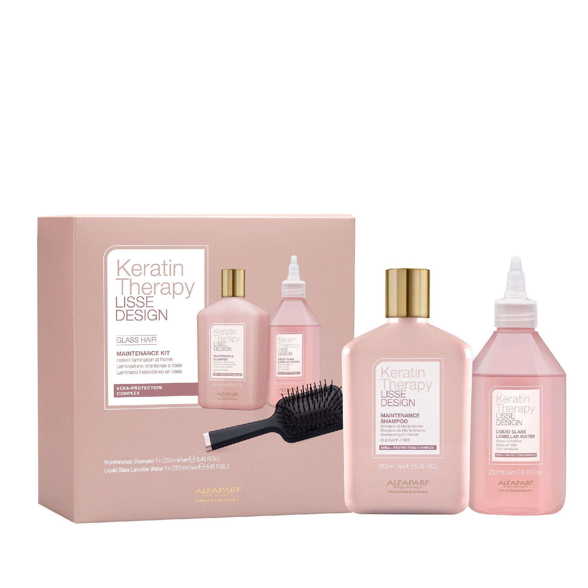 ALFAPARF Kit Keratin Therapy Lisse Design Glass Hair-1