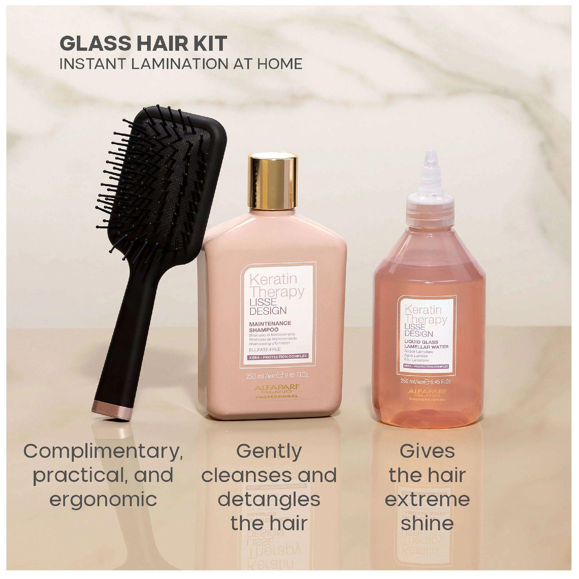 ALFAPARF Kit Keratin Therapy Lisse Design Glass Hair-5