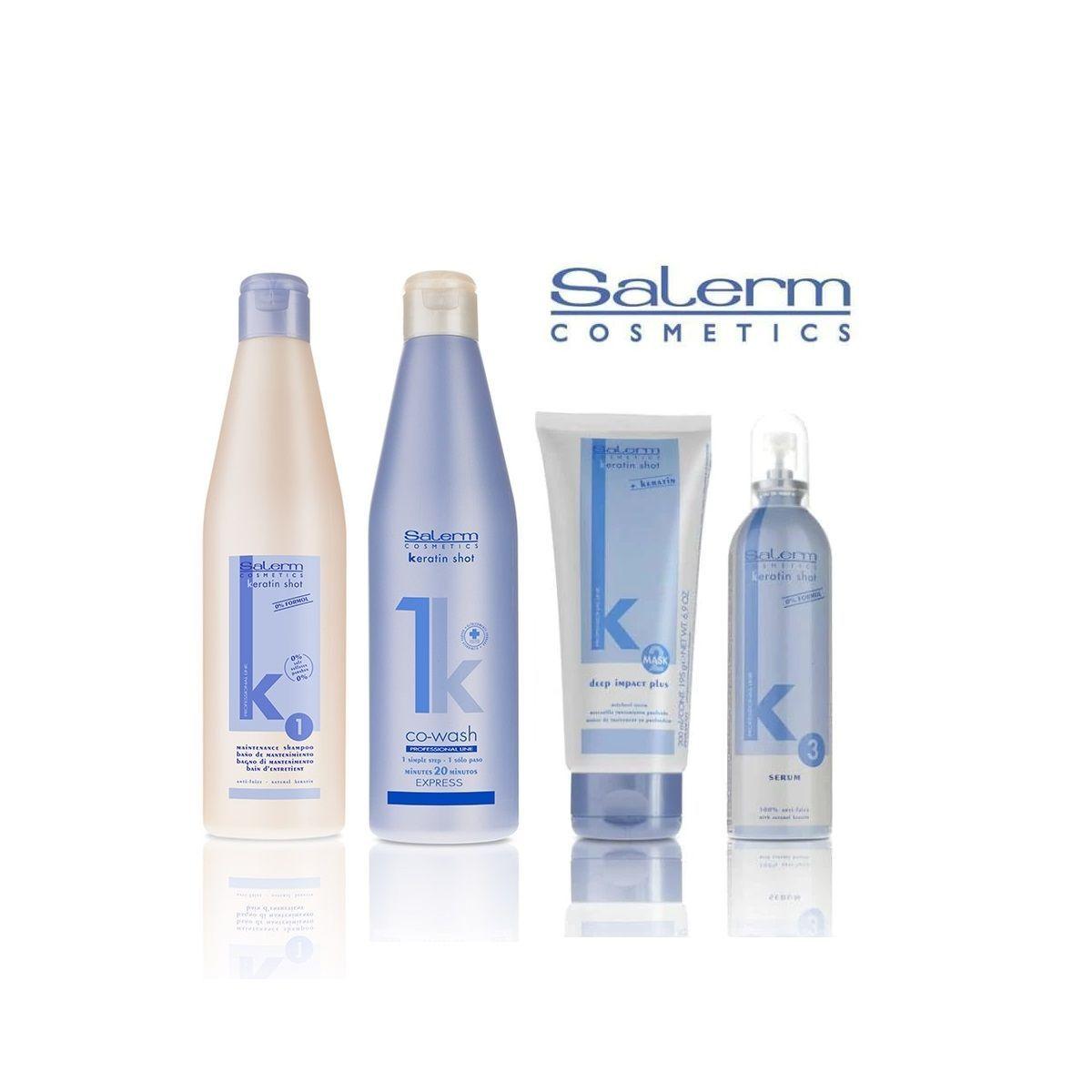 SALERM Pack Completo Alisado progesivo Keratin Shot Co-Wash-0