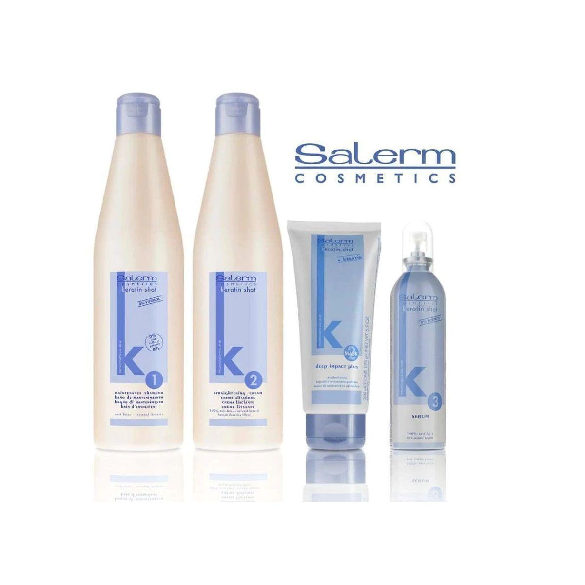 SALERM Pack Completo Crema Alisadora Keratin Shot-1