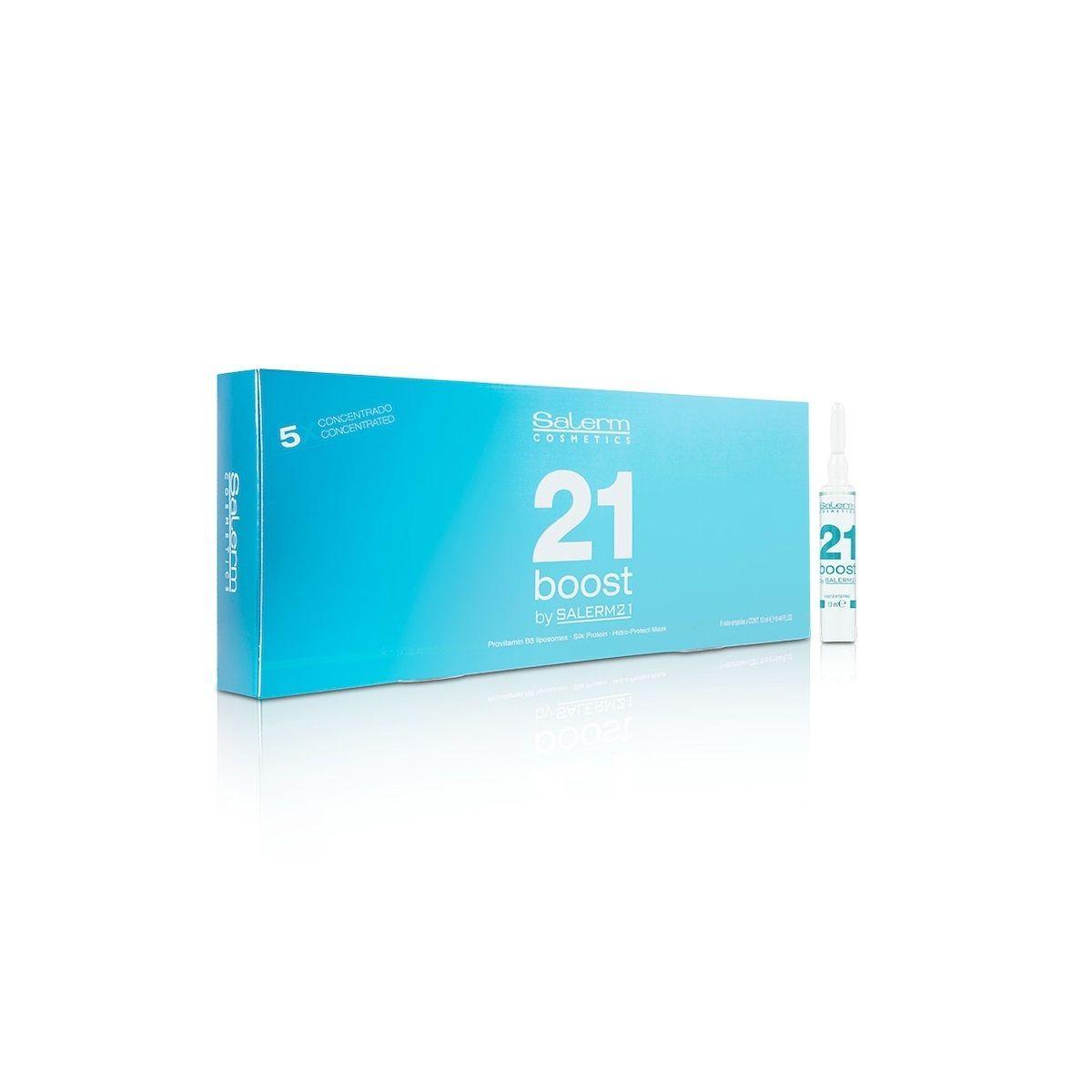 SALERM Pack 8 Ampolla Salerm 21 Boost Reparación Intensa-0