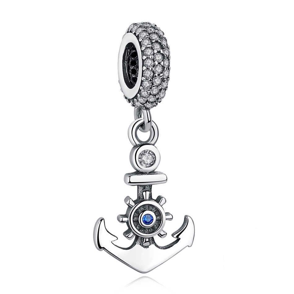 Charm Dije Plata 925 Ancla Naval-0