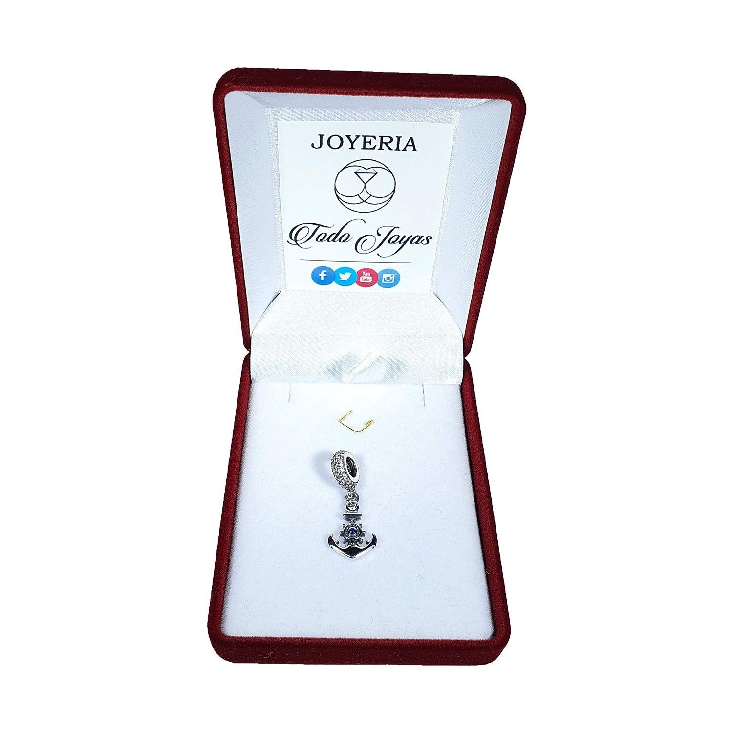 Charm Dije Plata 925 Ancla Naval-1