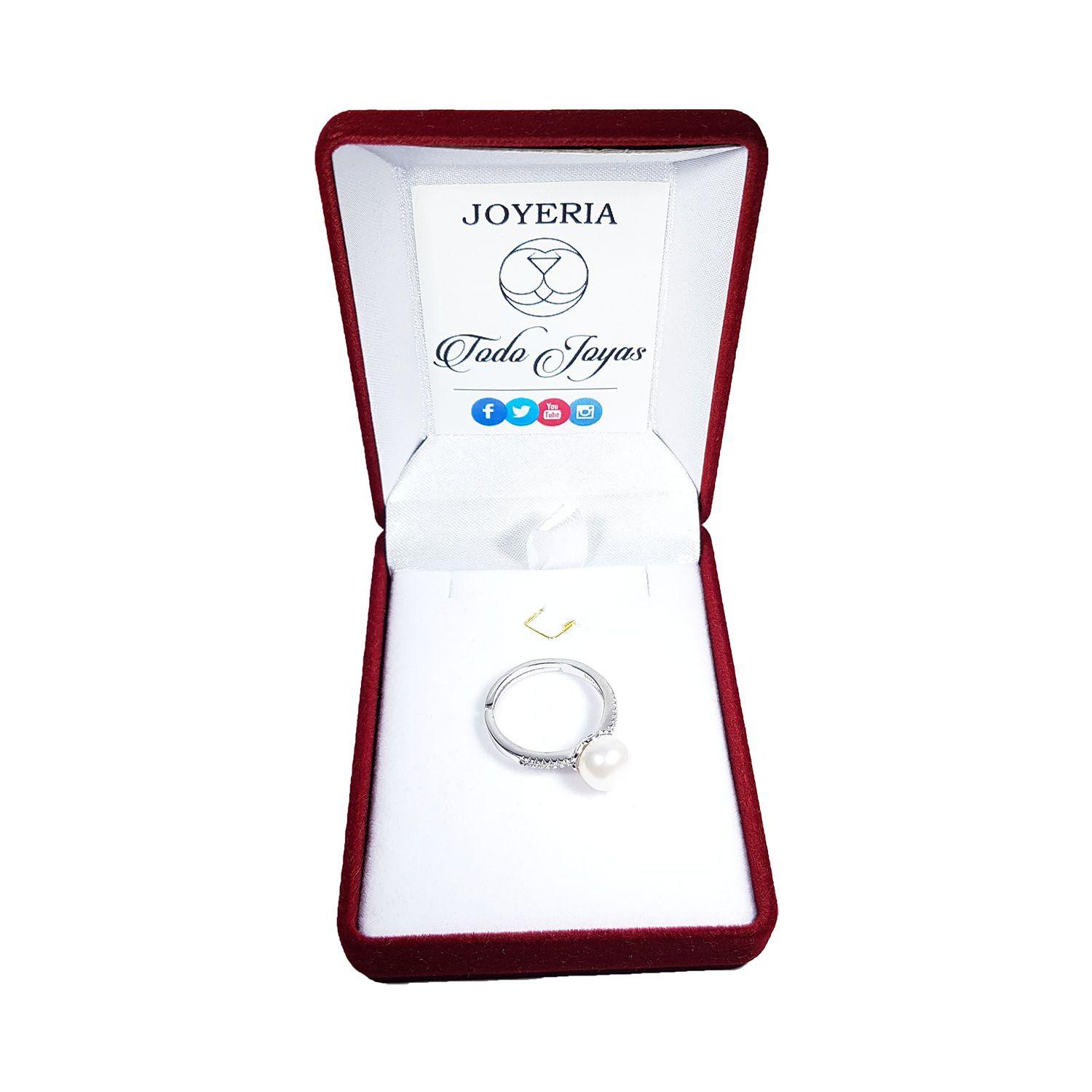 Anillo Plata 925 Perla Blanca-1