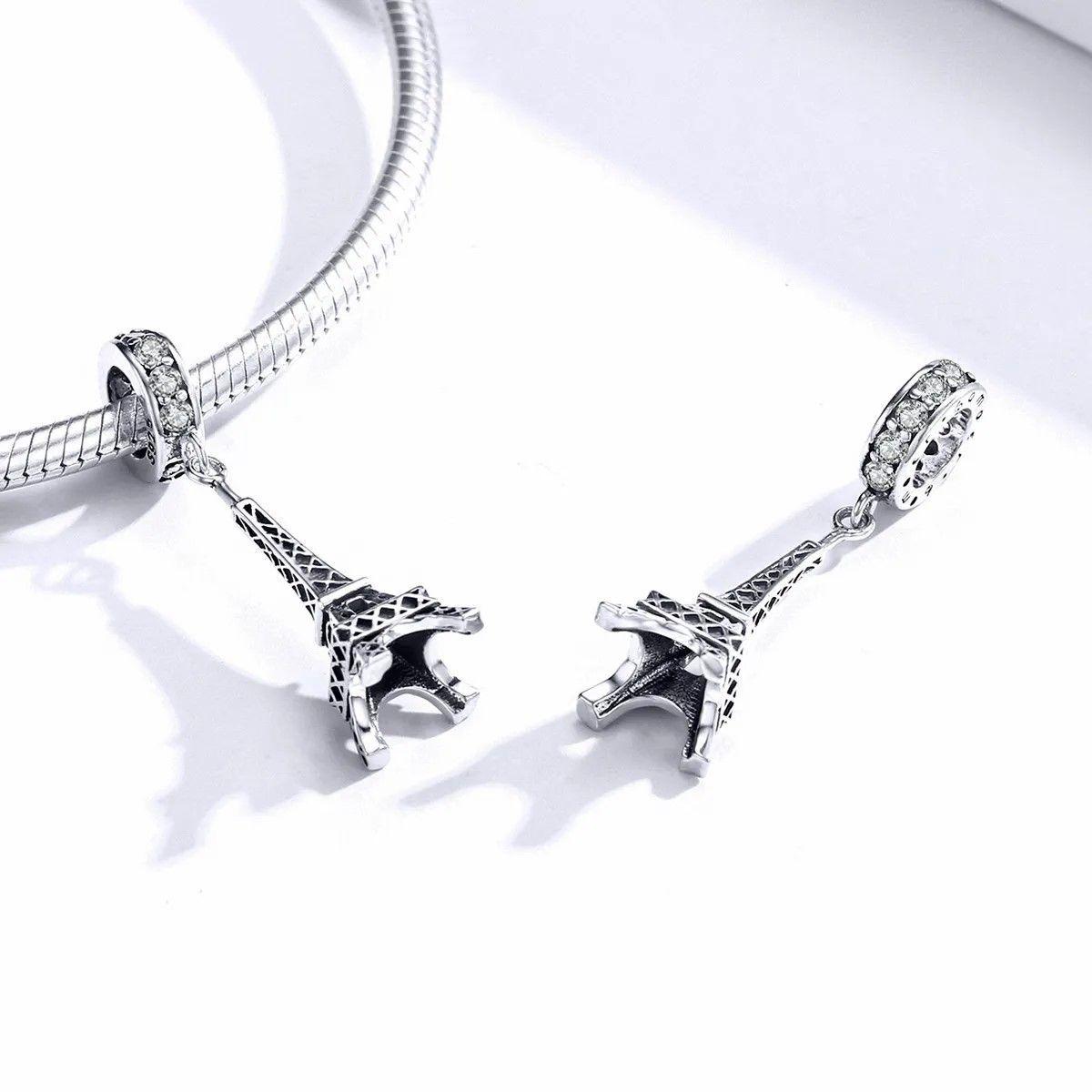 Charm Dije Plata 925 Torre Eiffel Circones-2