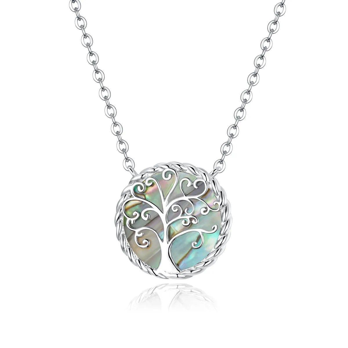Collar Plata 925 Arbol Opal-0