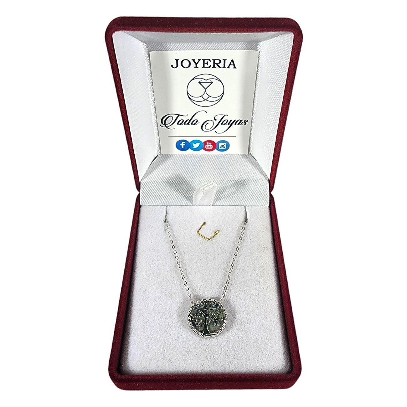 Collar Plata 925 Arbol Opal-1