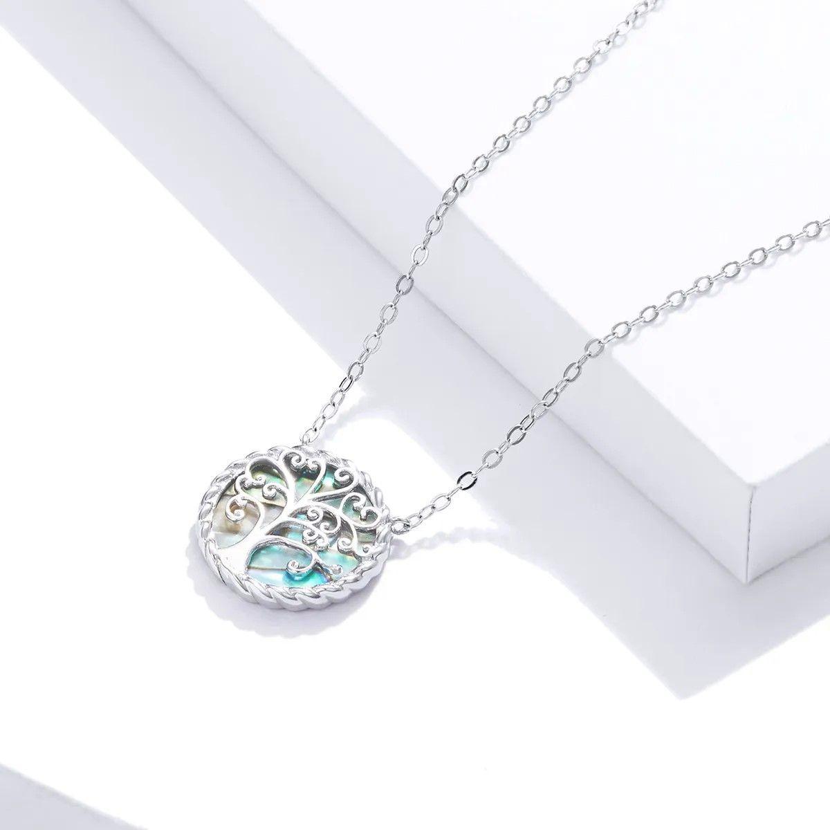 Collar Plata 925 Arbol Opal-4