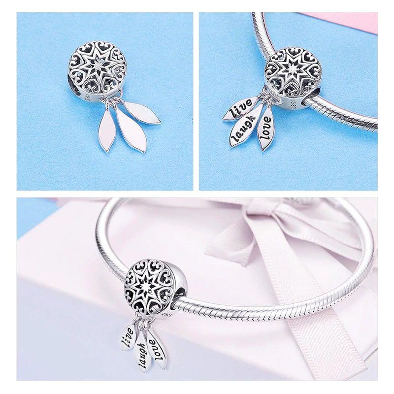 Charm Dije Plata 925 Atrapa Sueños Live-2