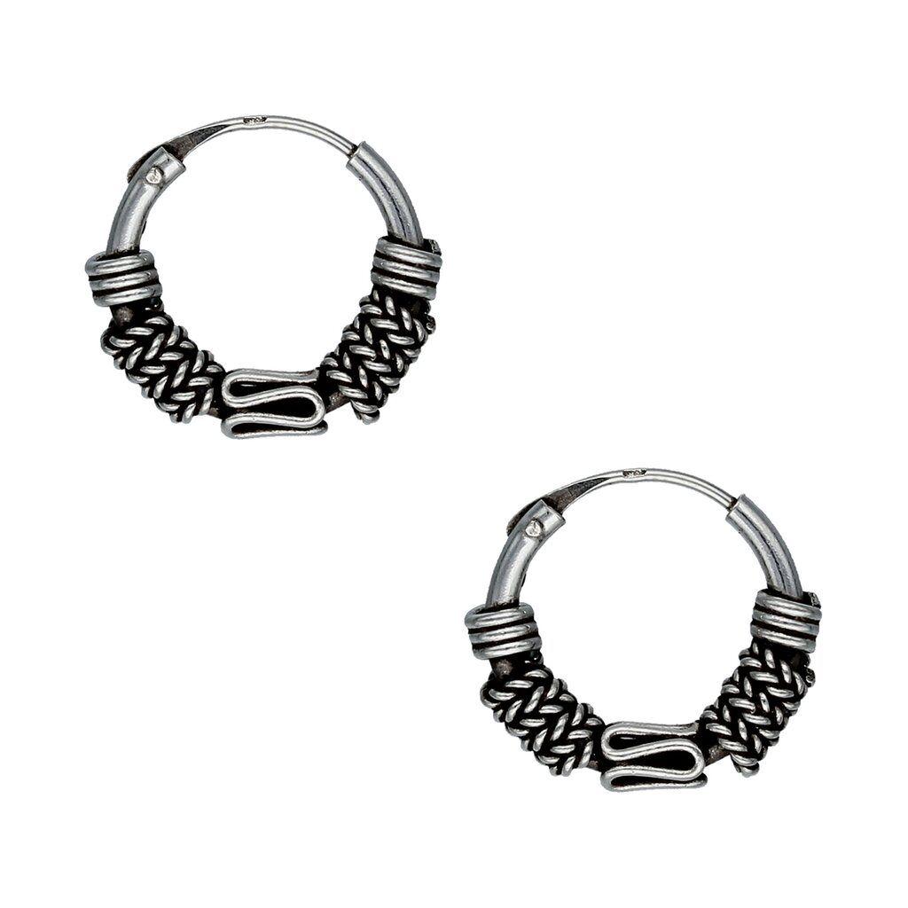 Aros Plata 925 Argolla Bali 12mm-0