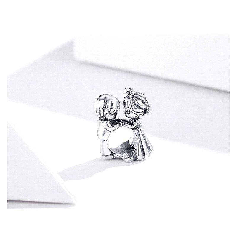 Charm Dije Plata 925 Pareja Novios 2 -2