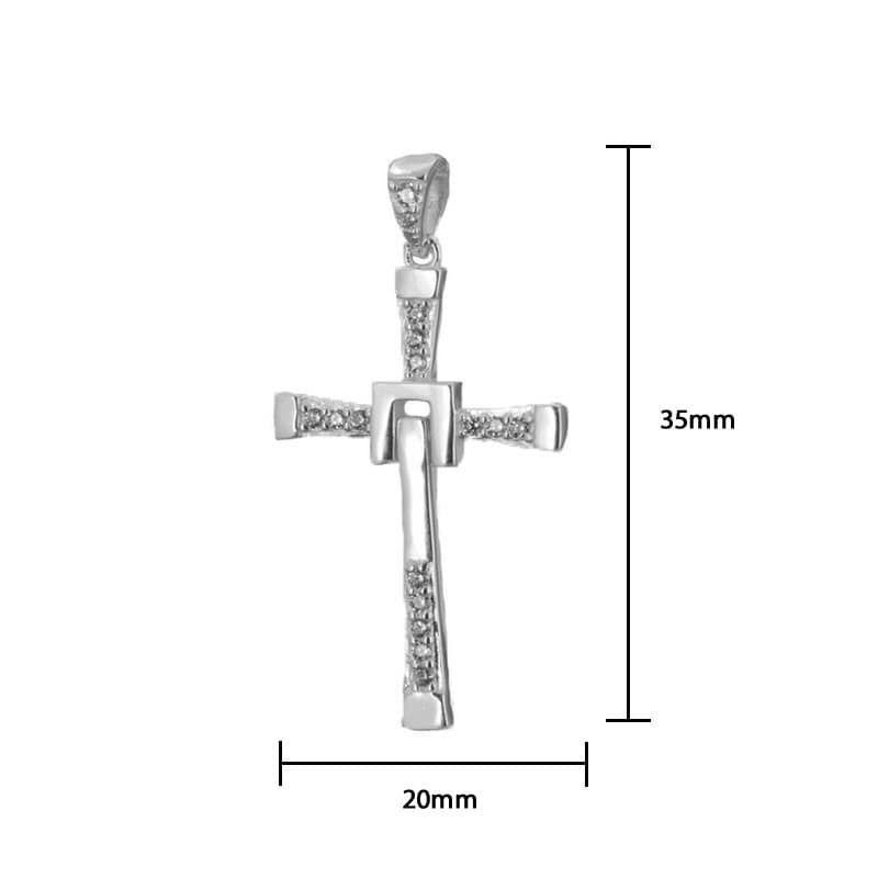 Collar Cruz de Toreto Plata 925-2