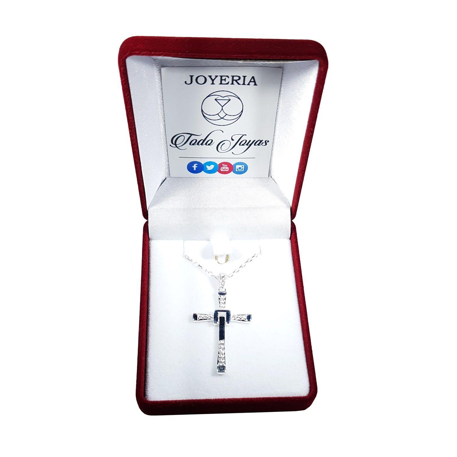 Collar Cruz de Toreto Plata 925 50cm-1