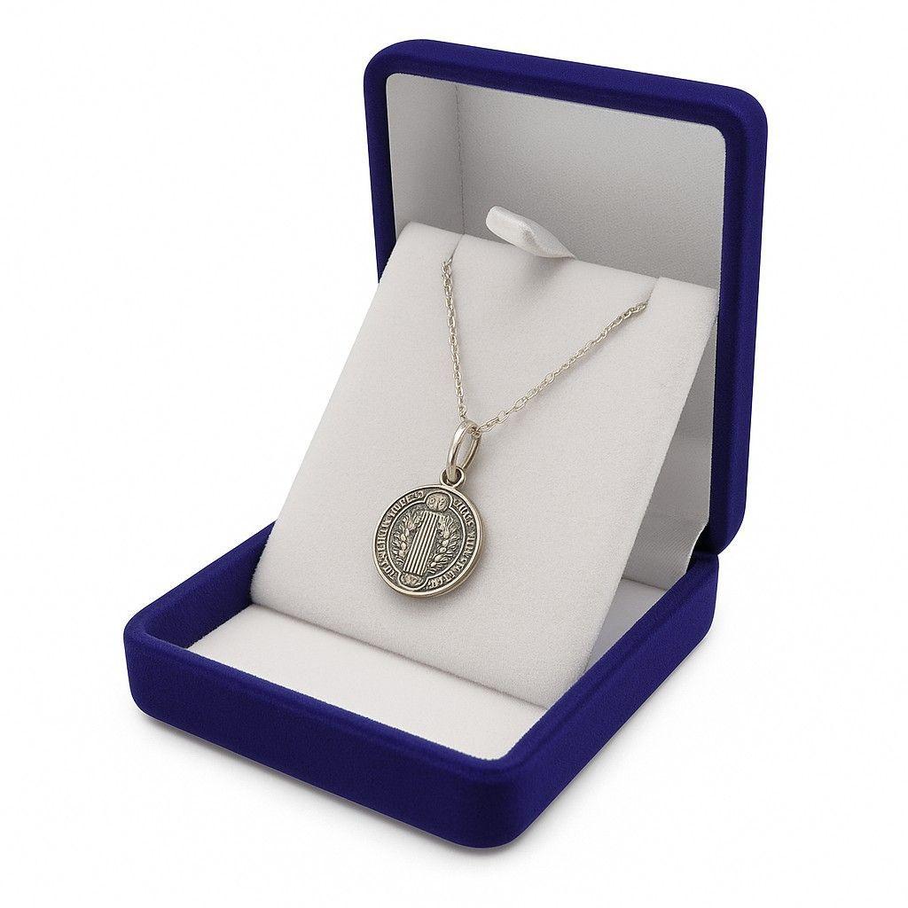 Collar Medalla Plata 925 San Benito Protector -2