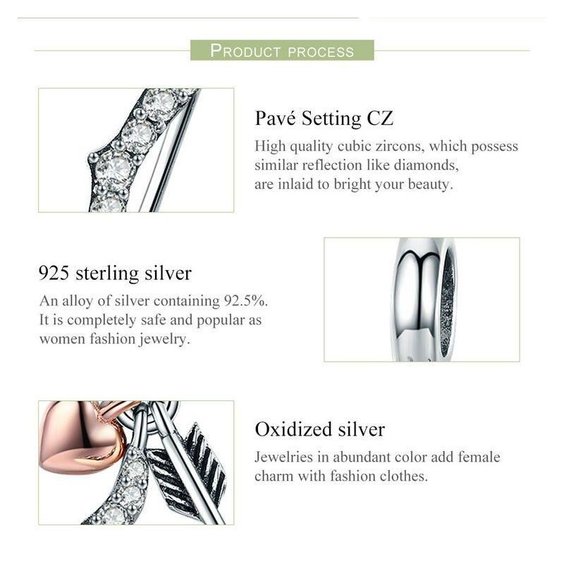 Charm Dije Plata 925 Arco Y Flecha Cupido-2
