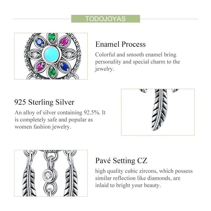 Charm Plata 925 Atrapa Sueños-4