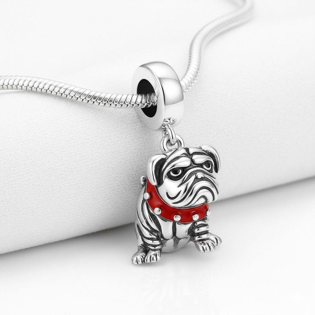 Charm Dije Colgante Plata 925 Bulldog Inglés-4