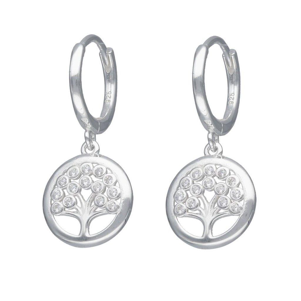 Aros Plata 925 Argolla Arbol de la Vida-0