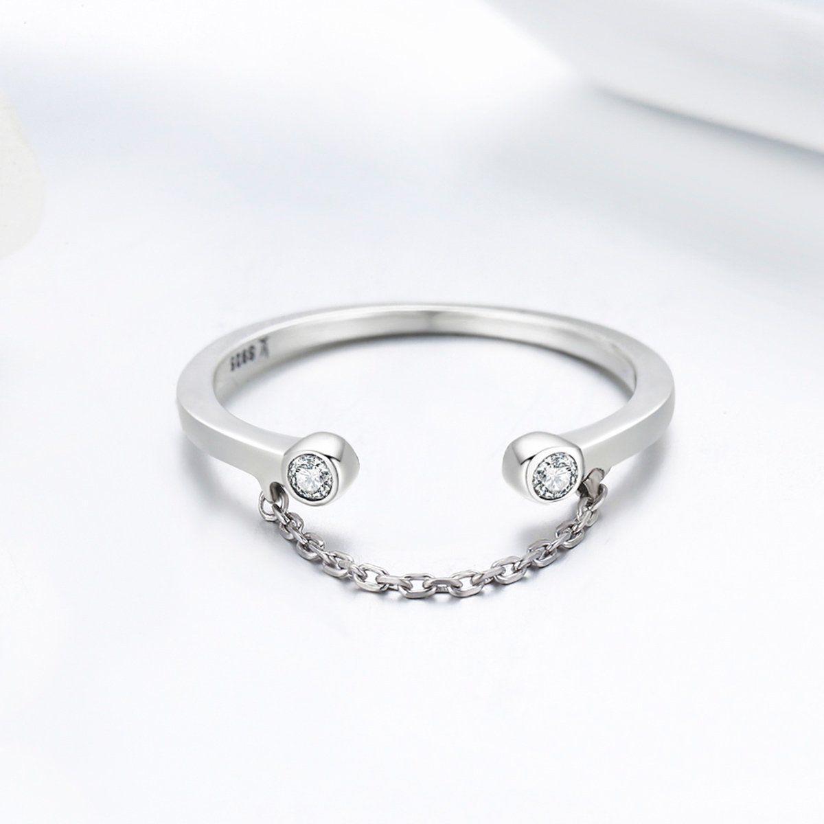 Anillo Plata 925 Arco con Circones-5