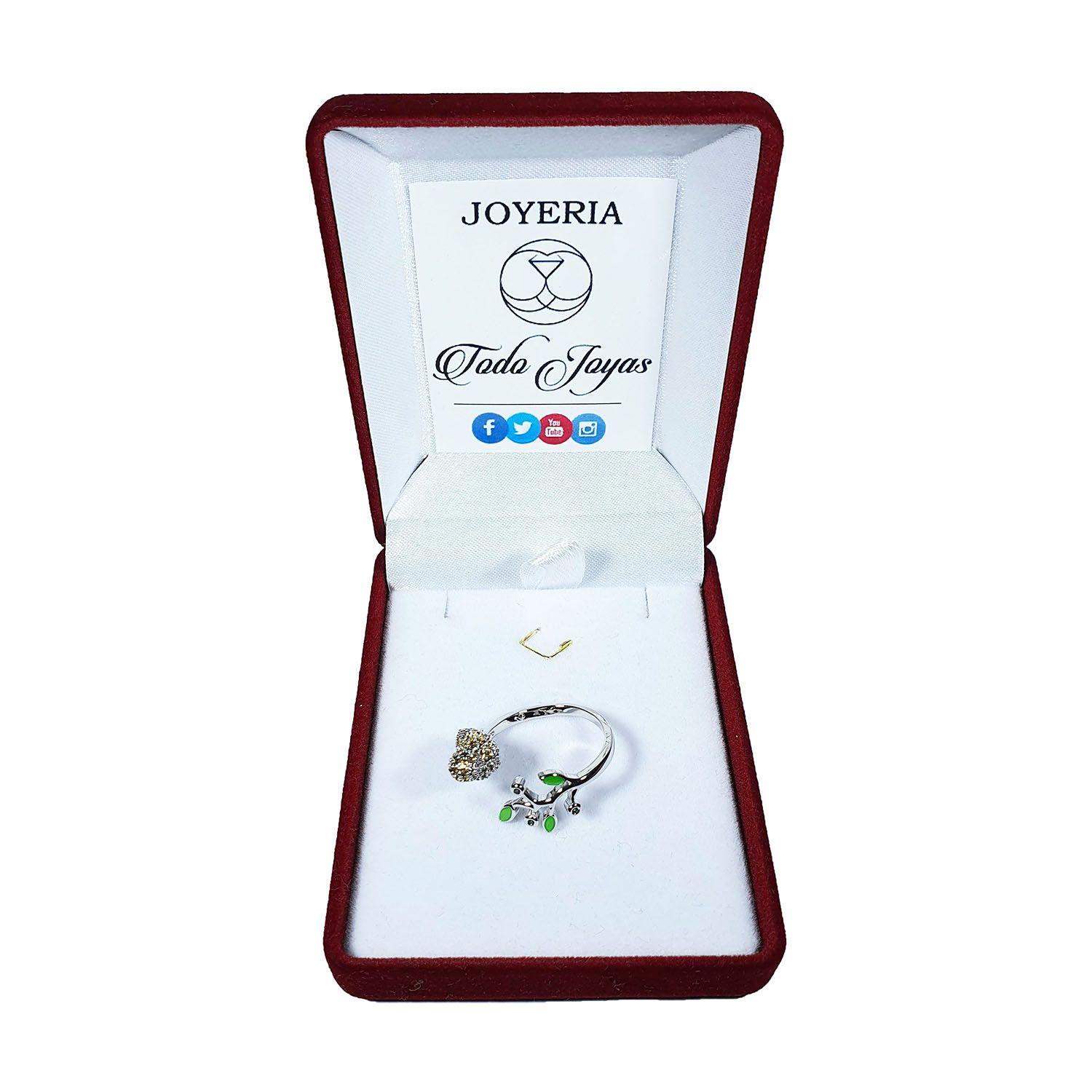 Anillo Pajaro Multicolor Circones Ajustable-1