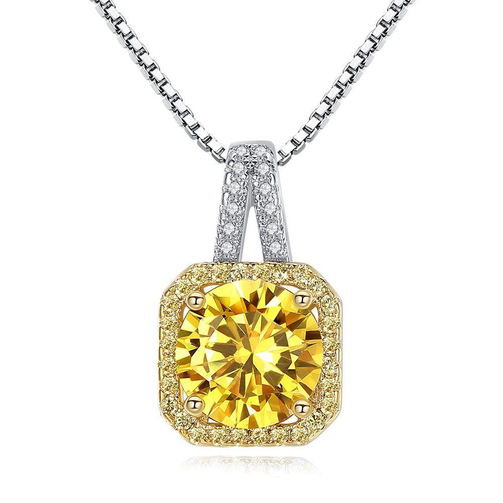 Collar Cristal Amarillo Circones-0