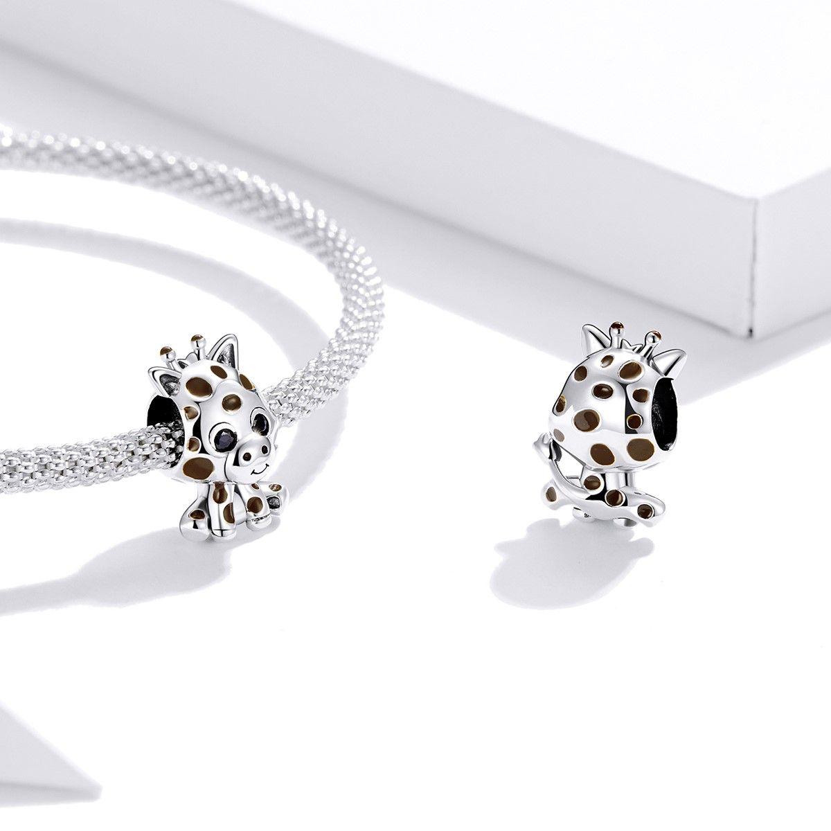 Charm Dije Plata Jirafa Bebe-3
