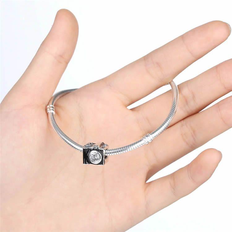 Charm Dije Plata 925 Camara Fotográfica 697-2