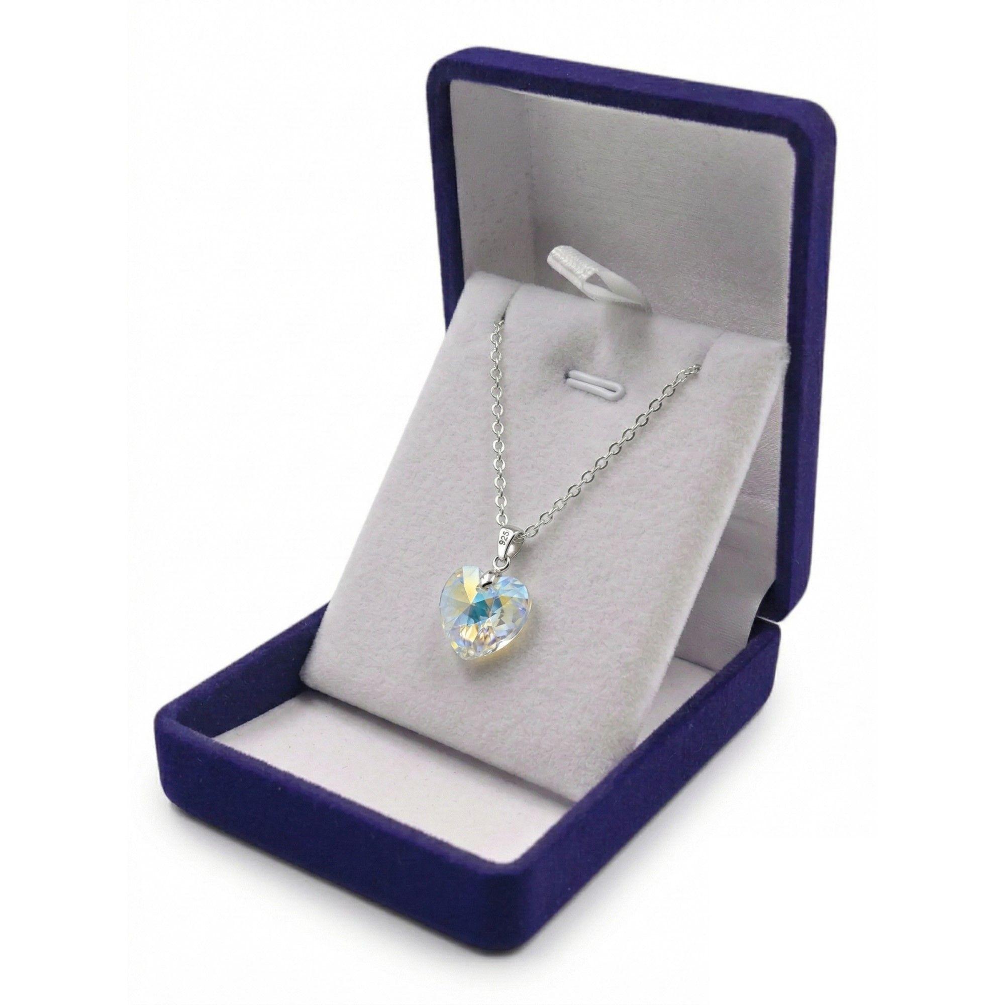 Collar Cristal Austriaco Aurora Boreal 14mm Acero-3