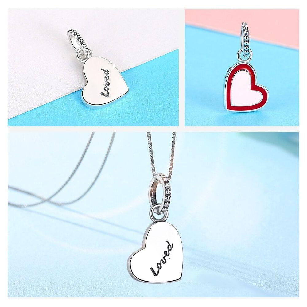 Charm Dije Plata 925 Corazon Loved-2