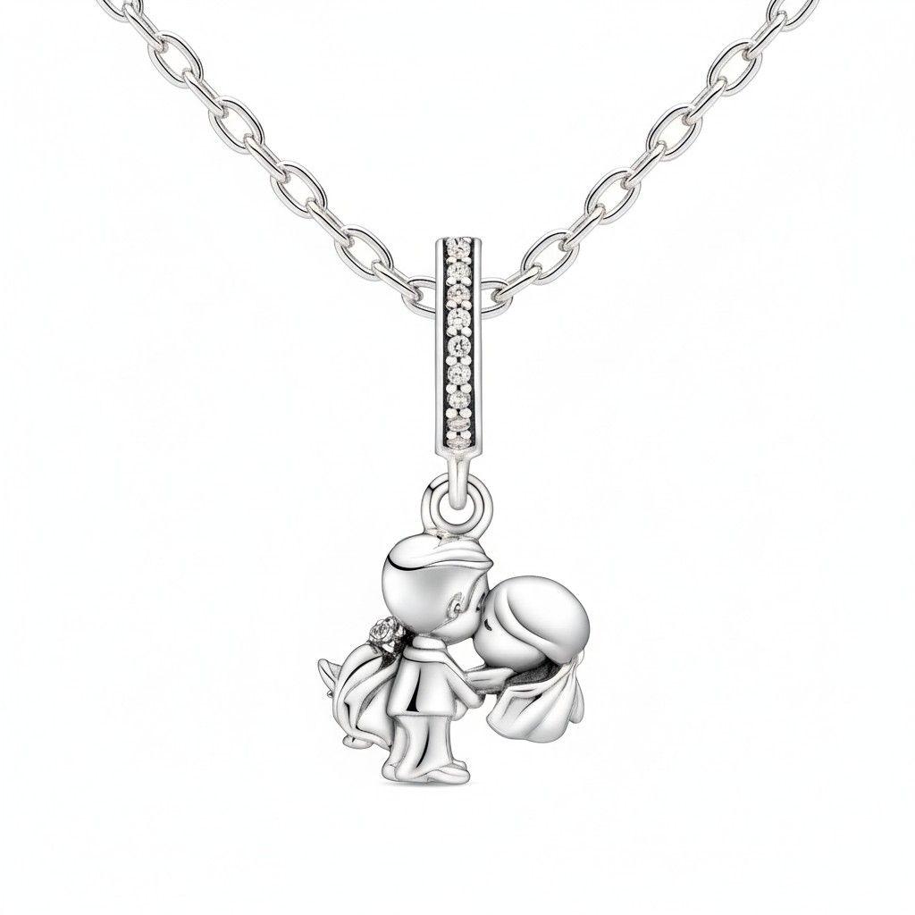 Charm Dije Plata 925 Pareja Esposos Boda-2