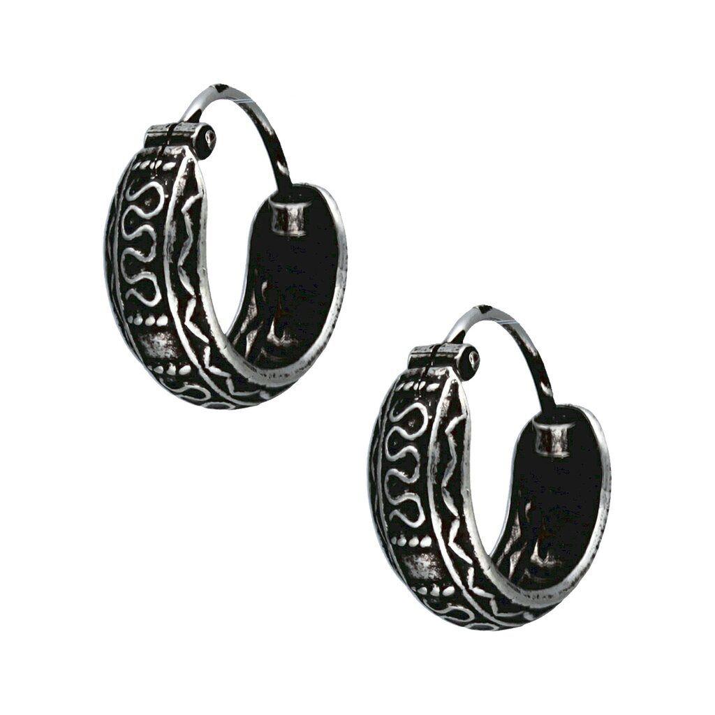 Aros Plata 925 Mini Argolla Etnico 12mm-0