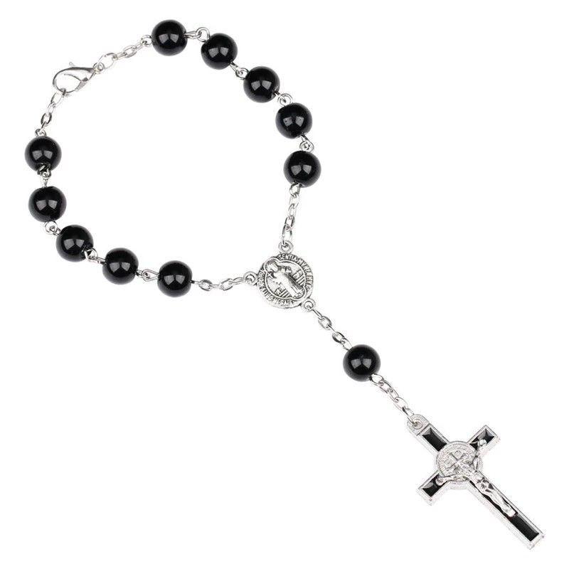 Pulsera Denario Crucifico San Benito Protector-0