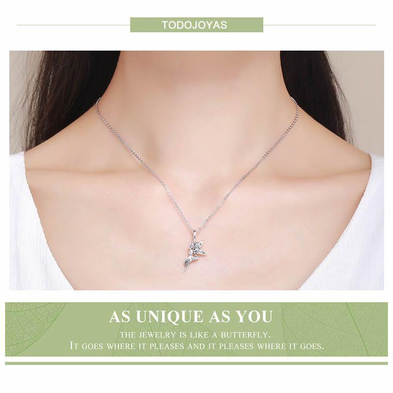 Charm Dije Plata 925 Hada con Circones-3