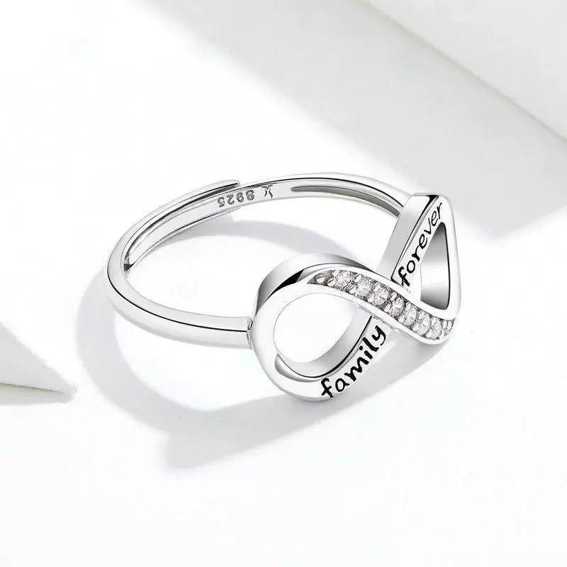 Anillo Plata 925 Infinito Family Ajustable-4