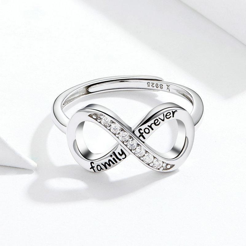 Anillo Plata 925 Infinito Family Ajustable-5