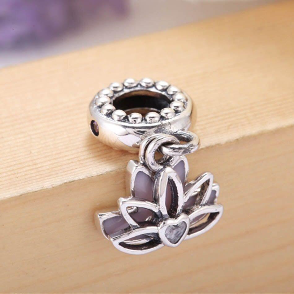 Charm Dije Plata 925 Flor de Loto-2