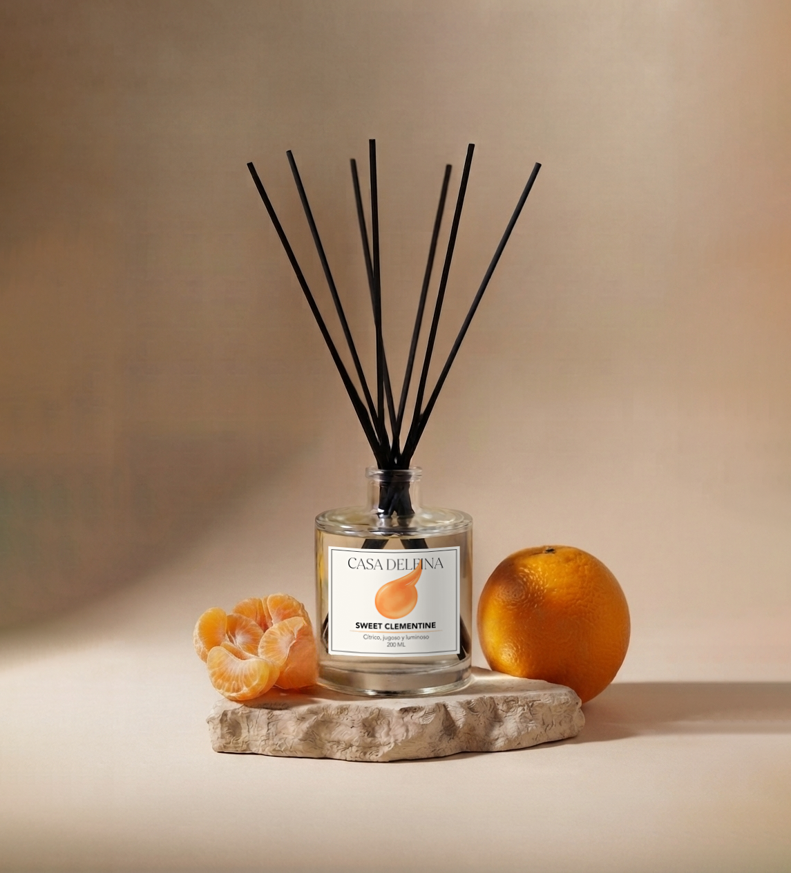 Difusor Aromático de Varillas Casa Delfina 200 ml Sweet Clementine-0