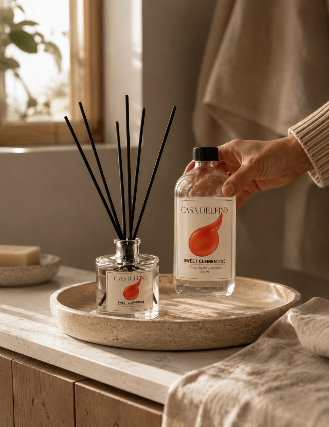 Repuesto Líquido para Difusor Casa Delfina 500 ml Sweet Clementine-1